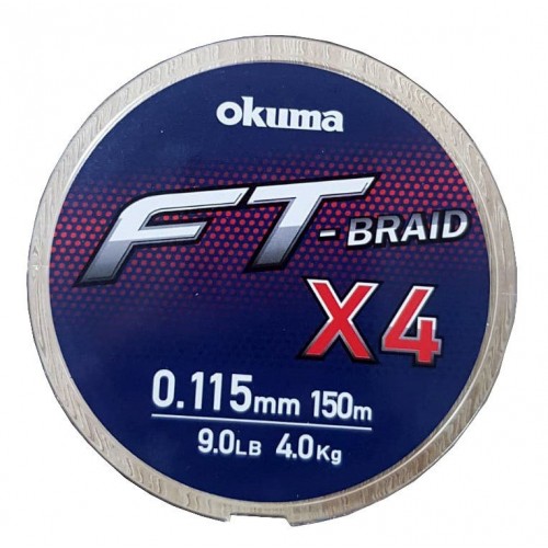 Okuma Ft-*4 Braided Line 150 mt Grey Örgü İp 